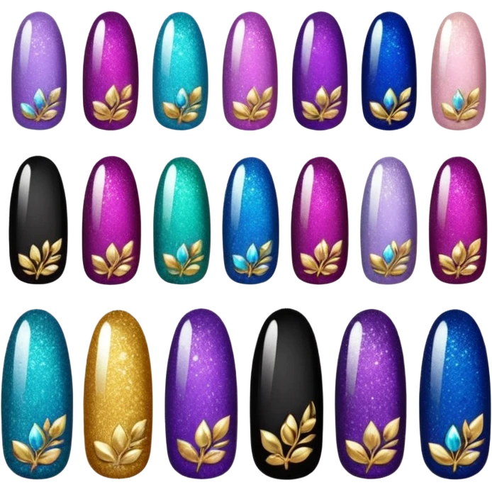 Nail inspo emoji