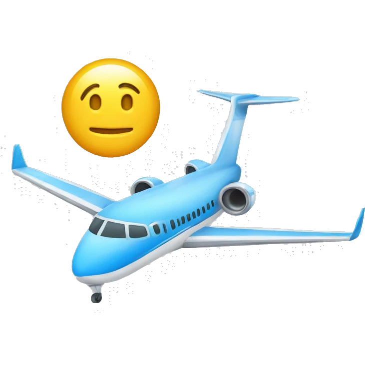 Tour jumelle avec un avion emoji