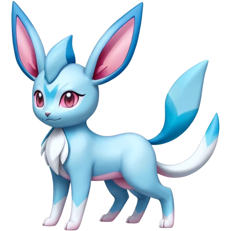 Sylveon-glaceon-salamence-hybrid, full body emoji