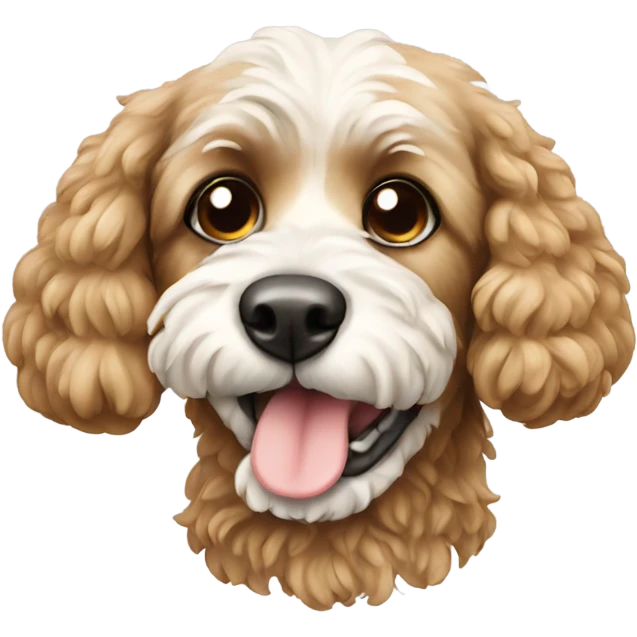 Cockapoo with bone emoji