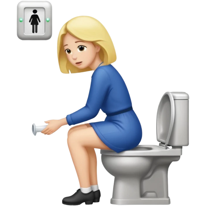 Woman pissing emoji