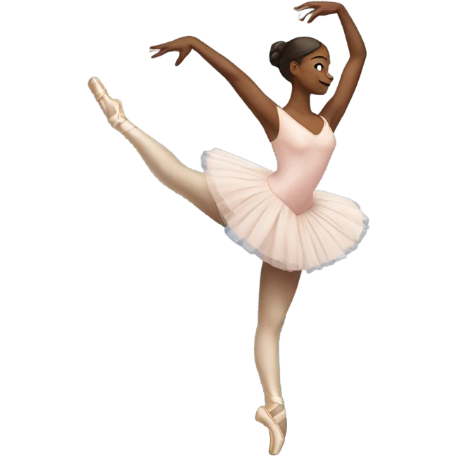 Ballet dancer in thigh highs emoji