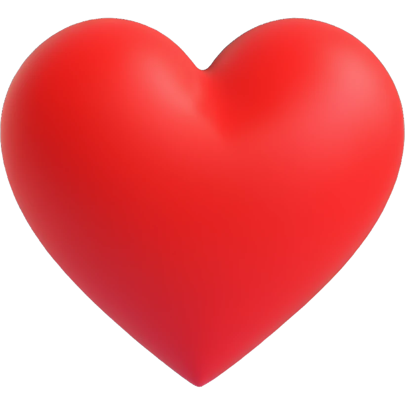 a red heart emoji