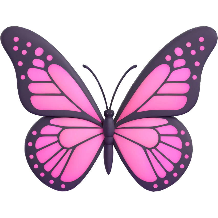 Light pink butterfly emoji