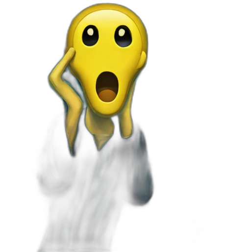 the Scream from munch emoji