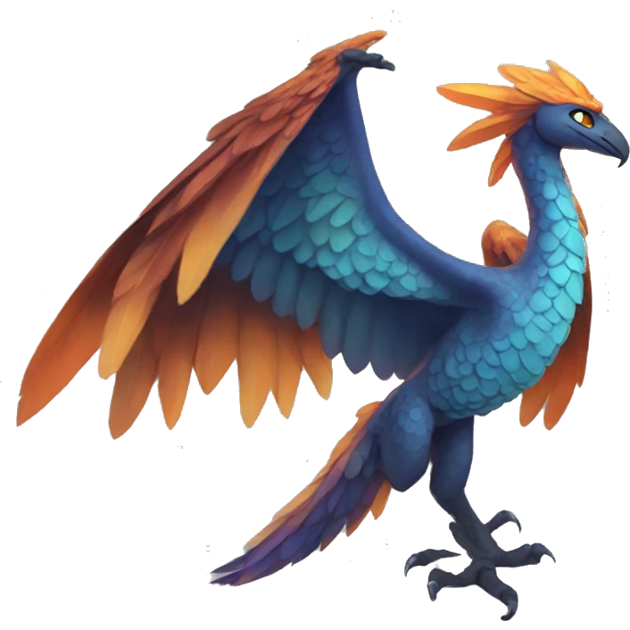 A legendary bird wings of fire  emoji