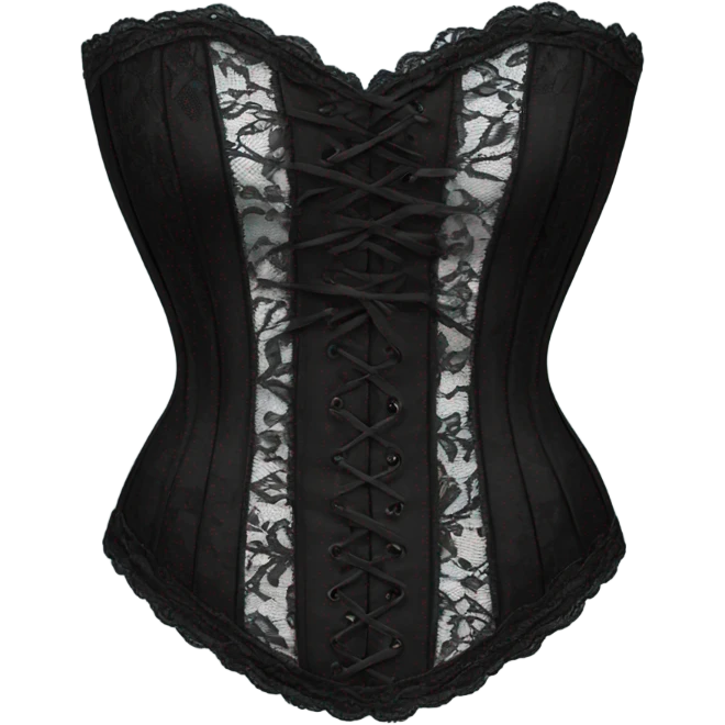 black lace corset emoji