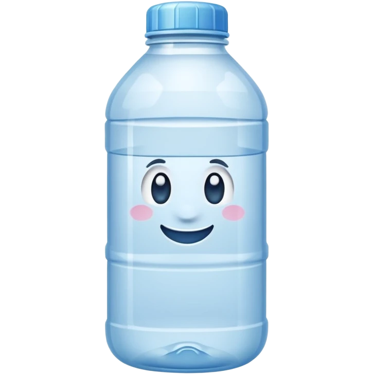 une bouteille en plastique dechet vide , bouteille d'eau emoji