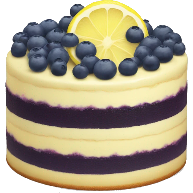 lemon blueberry cake emoji