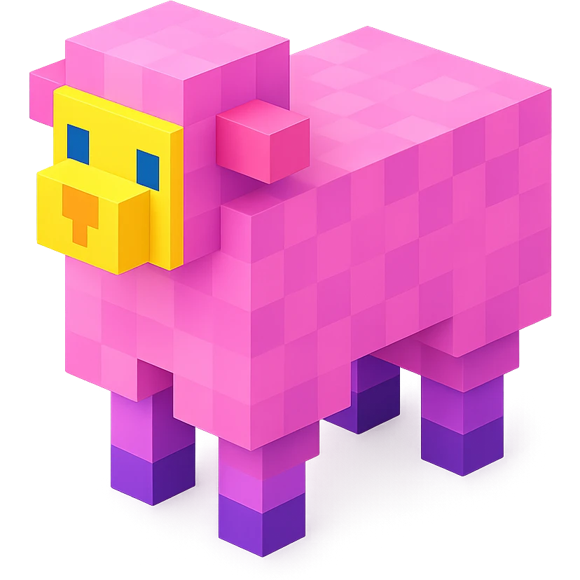 Pink Sheep emoji