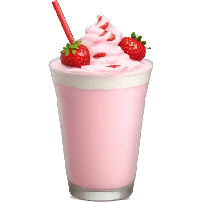 Strawberry milkshake  emoji