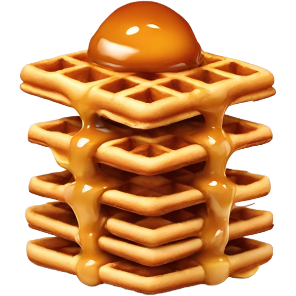 Caramel waffles  emoji