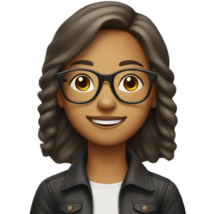 Girl with glasses emoji