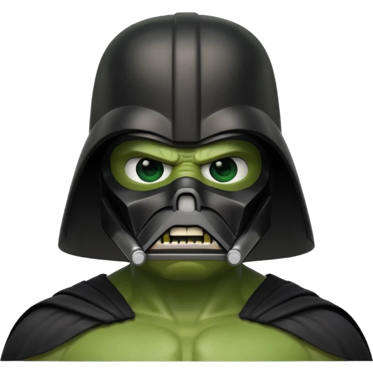 hulk darth vader com o capacete dele emoji