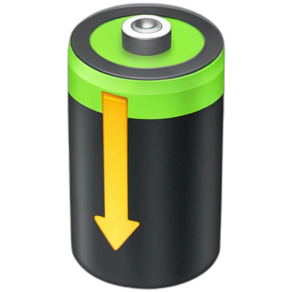 battery on simple background emoji