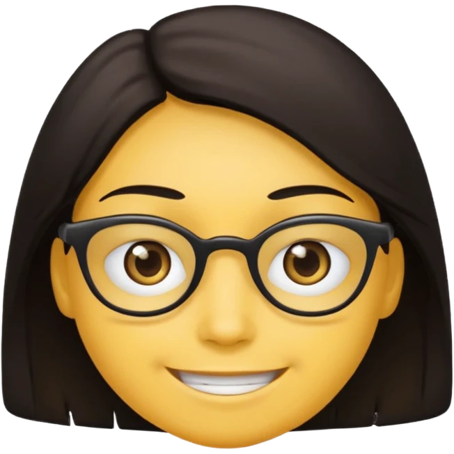 Yellow face eyebags smiling emoji