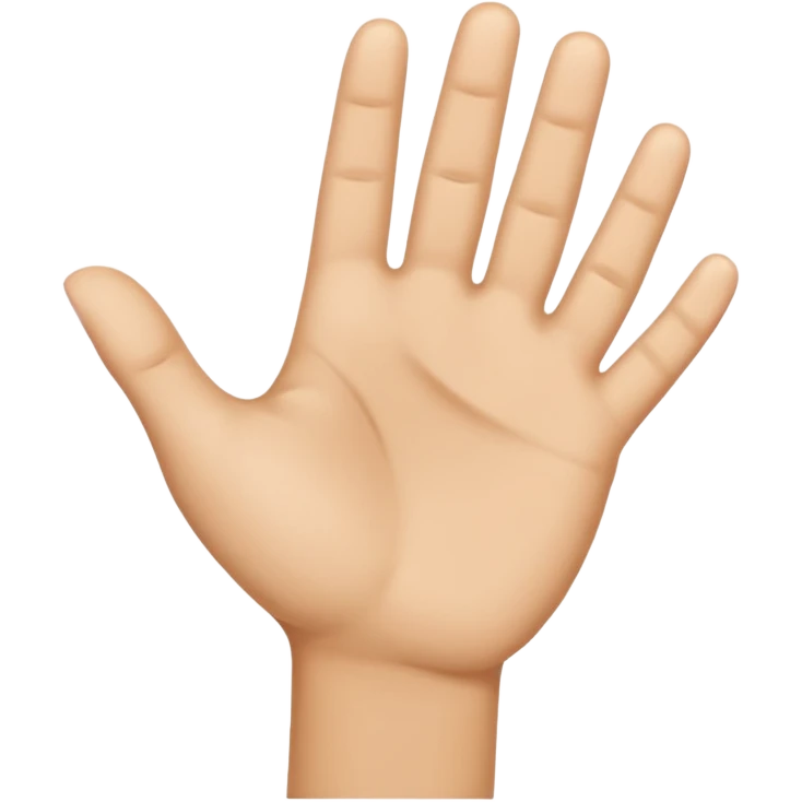 hello hand emoji