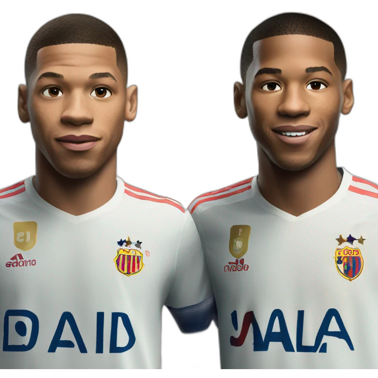 Mbappe and Messi emoji