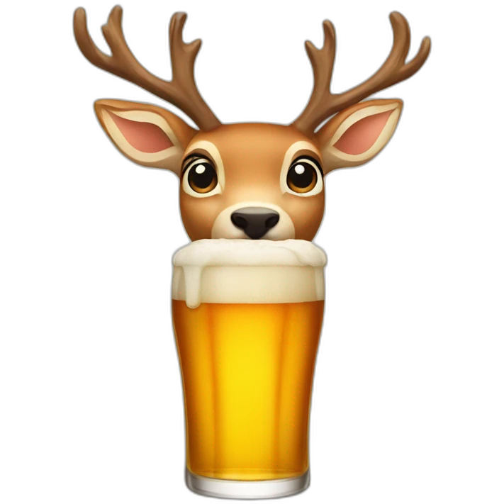 deer beer emoji