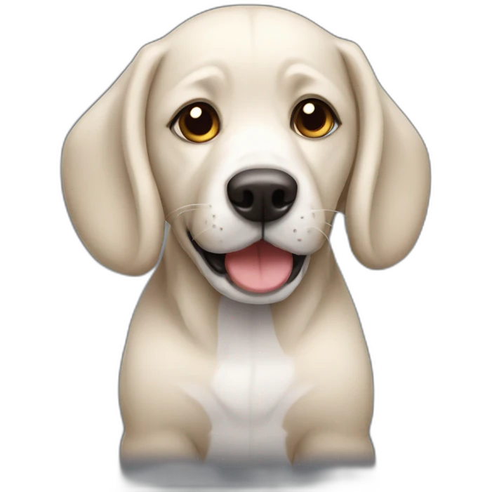 Perrito saludando emoji