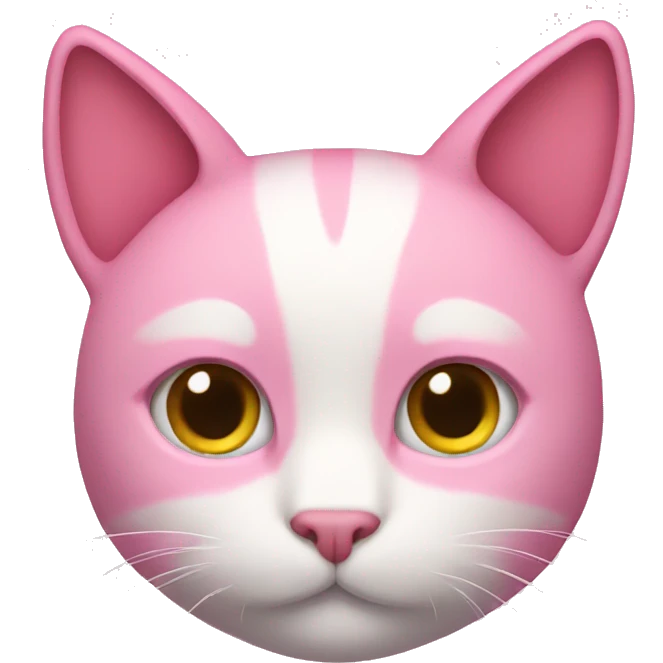 Pink cat emoji