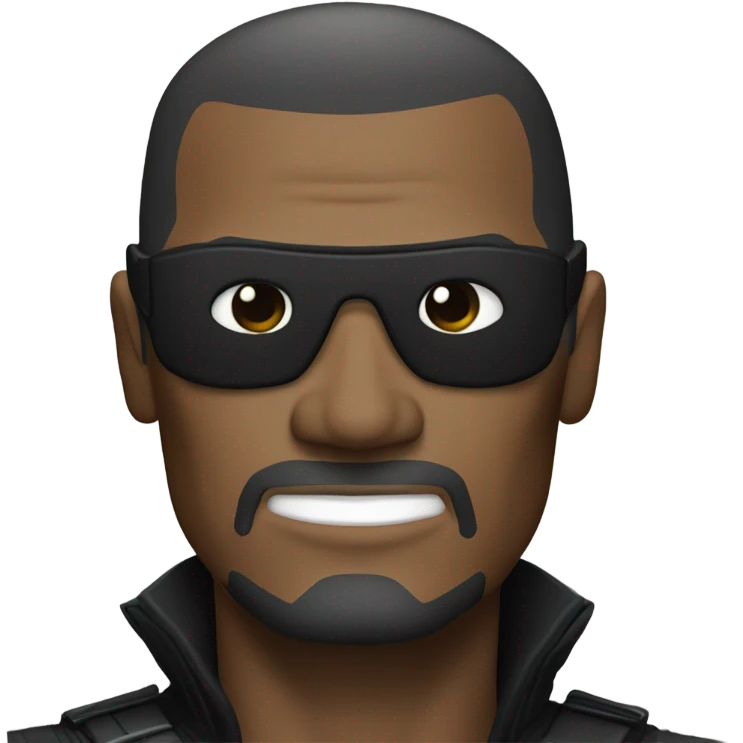 Nick Fury Marvel with patch over one eye emoji