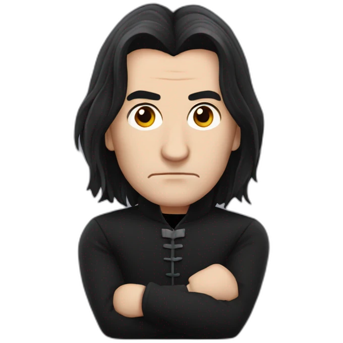 Snape looking suspicious emoji