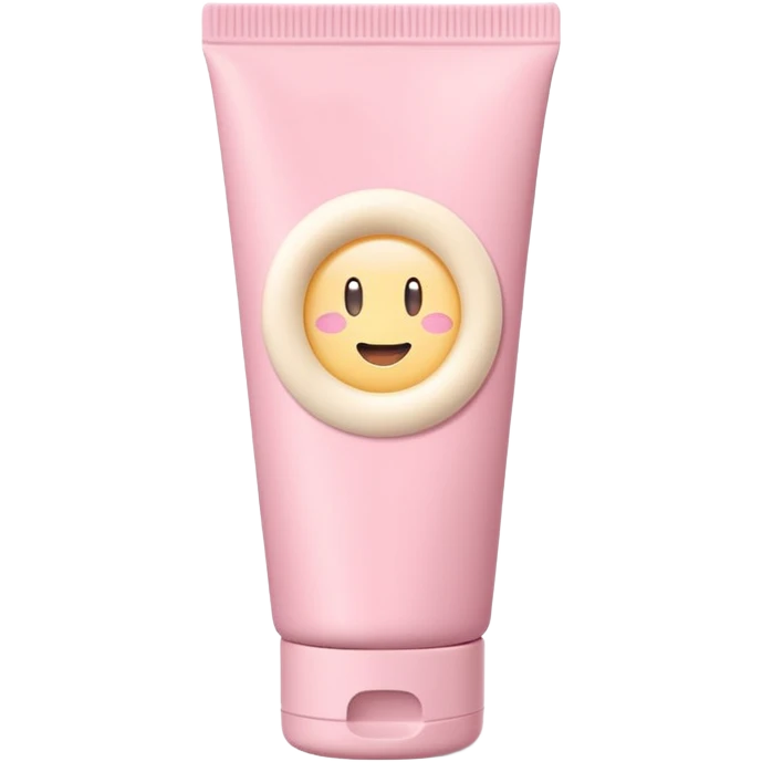 pink cream tube packaging emoji