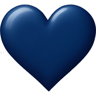 navy blue heart emoji
