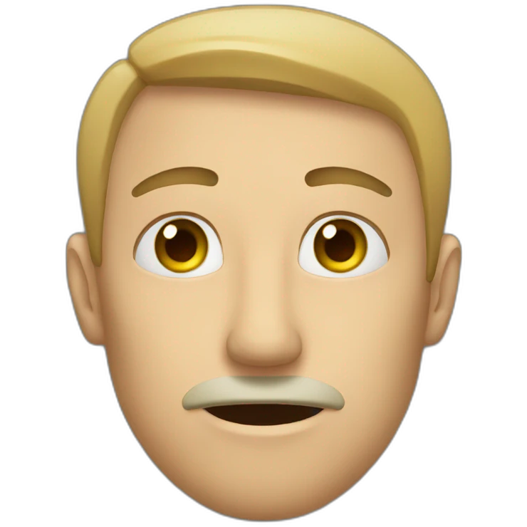 A man points to his eye emoji