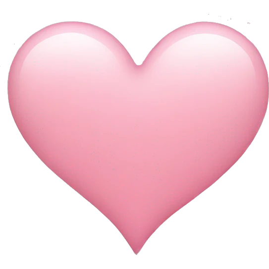 soft pink heart  emoji