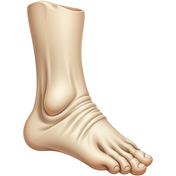 giant oversized human foot emoji