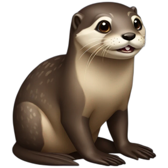 loutre sur tortu emoji