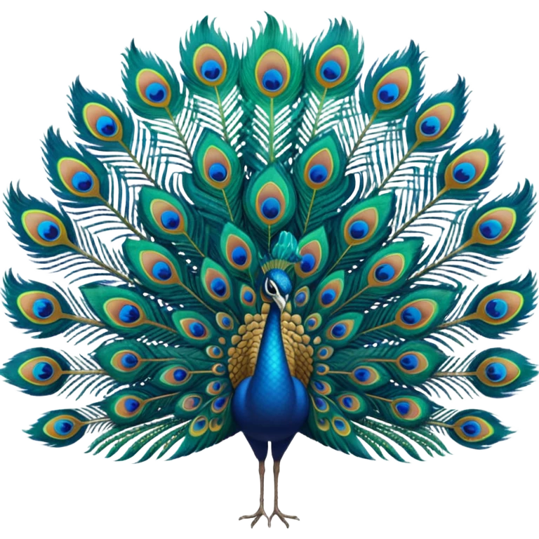 Peacock feather emoji