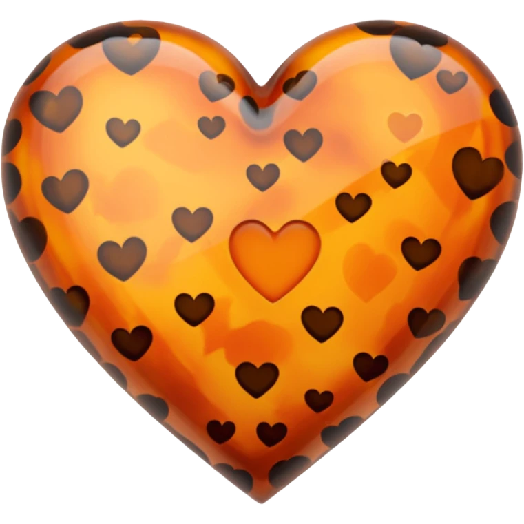 Tortoiseshell heart emoji