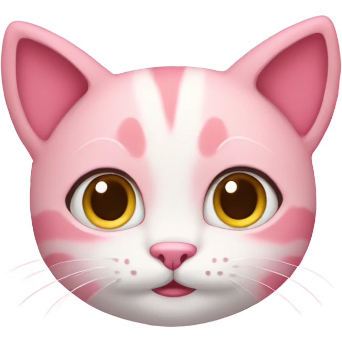 cute pink cat emoji