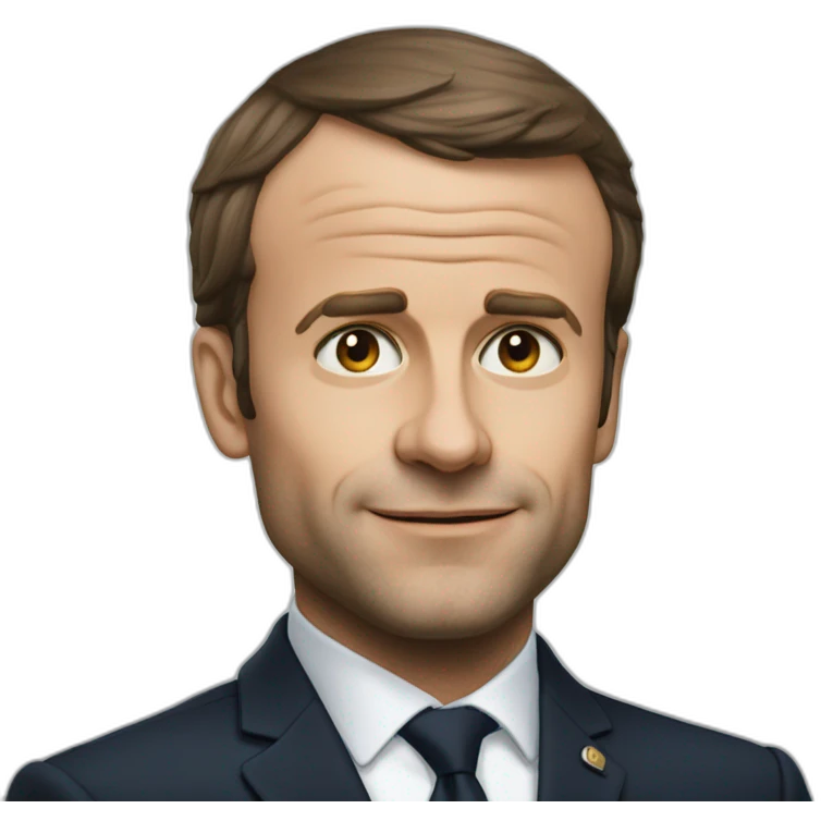 macron qui dit bonne nuit emoji