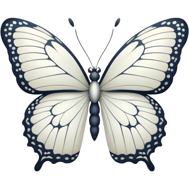 White butterfly emoji