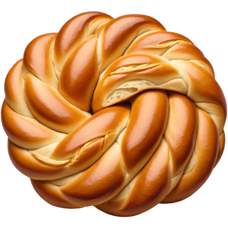challah bread classic Jewish bread braided inviting emoji