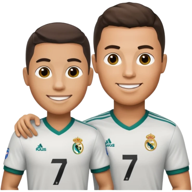عکس من رو کنار رونالدو بذار emoji