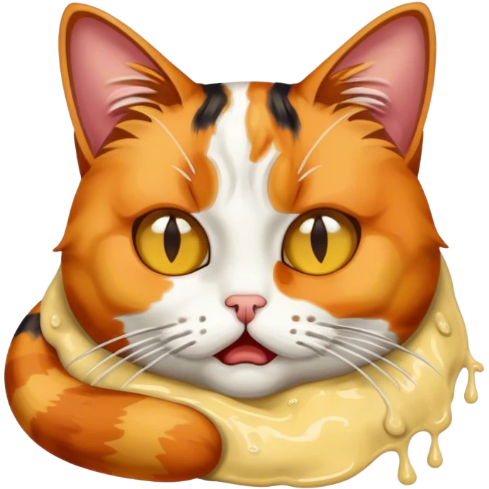 Vomit kitty emoji