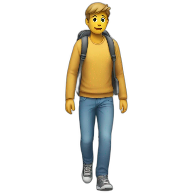 A person walking emoji