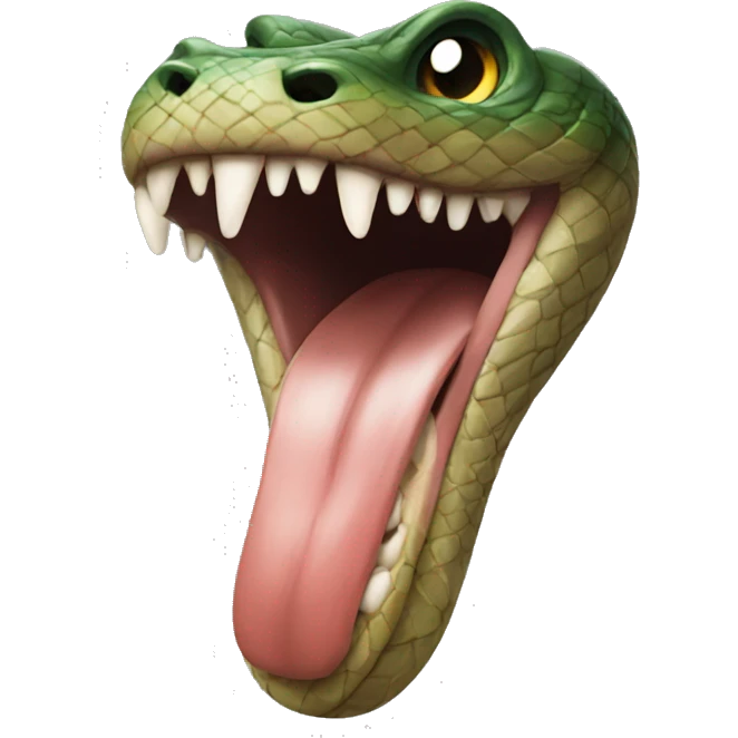 snake tongue emoji