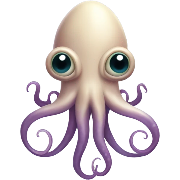 Create a squid with dollars sign eyes emoji