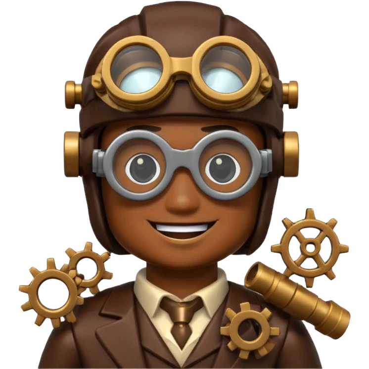 Steampunk Inventor lego emoji