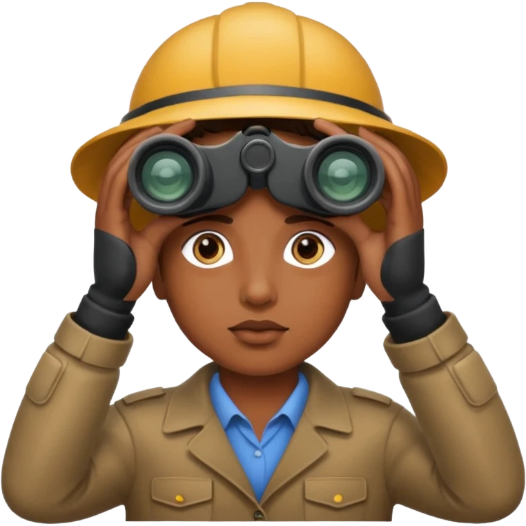 on the lookout binoculars emoji