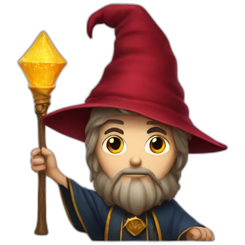 wizard with fez emoji