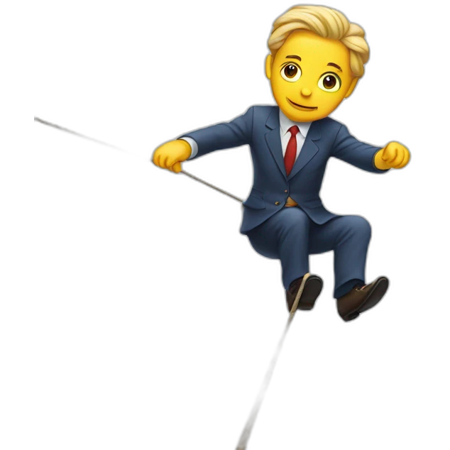 Political tightrope walker emoji