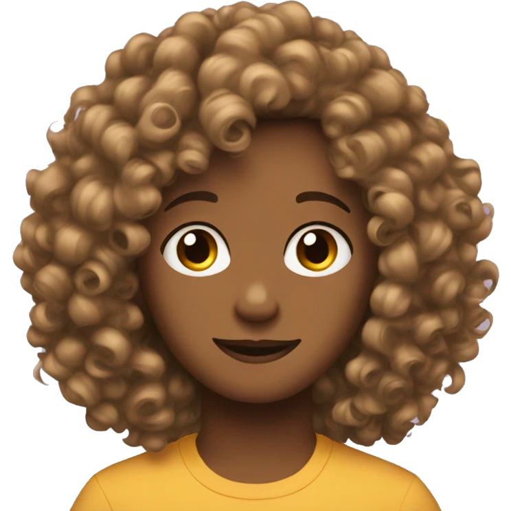 Grab curly hair emoji