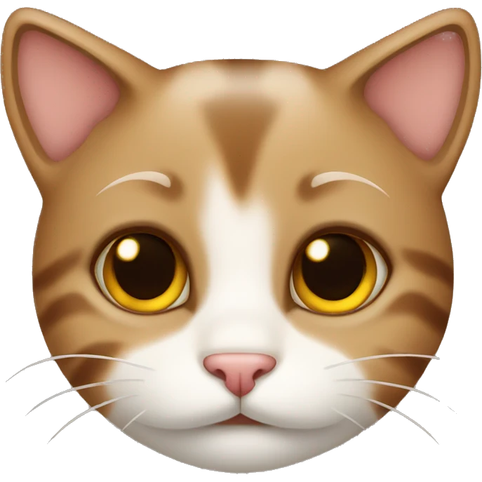 Cat brown cute emoji